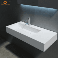 Commercial Acrylic Solid Surface Bathroom Wash Sink WB2015