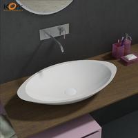 Cheap Acrylic Solid Surface  Bathroom Wash Sink WB2057