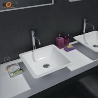 Acrylic Solid Surface Integrated Bathroom Sink And Countertop WB2058