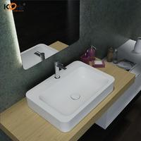 Acrylic Bathroom Wash Sink Solid Surface Stone Sink WB2062
