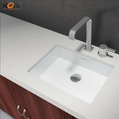 Sanitary Ware Wall Hung Acrylic Solid Surface Bathroom Wash Basin Sink WB2115