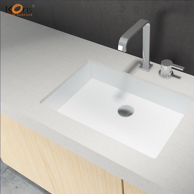 Koris Artificial Marble Solid Surface Stone 25mm Countertops