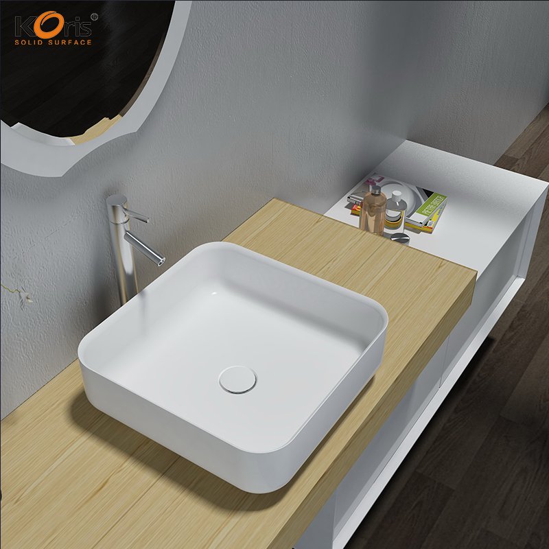 Toilet Bathroom Rectangular Ceramic Material Wash Art Basin WB2120