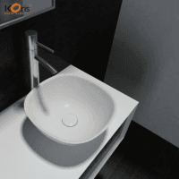 Unique Acrylic Solid Surface Bathroom Wash Sink WB2124
